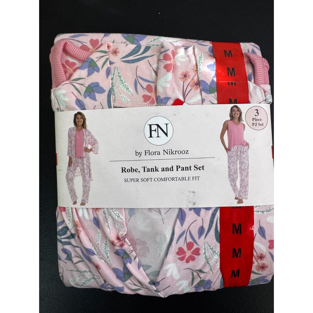Flora Nikrooz 3-Piece Pajama & Lounge Set, Sz M